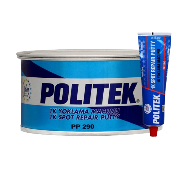 POLITEK 1K дақтарды жөндеуге арналған шпаклевка бамперлерге арналған 200г. PP 290-200 – сатып алу | Politek | carpaint.kz