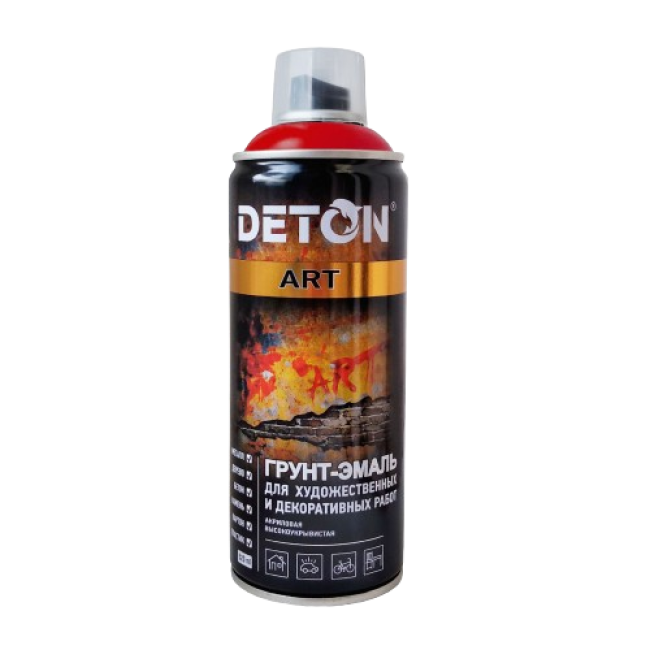 Deton DETON ART - Primer-enamel - Dark red - Aerosol, 520 ml DTN-A70675 – buy online | carpaint.kz