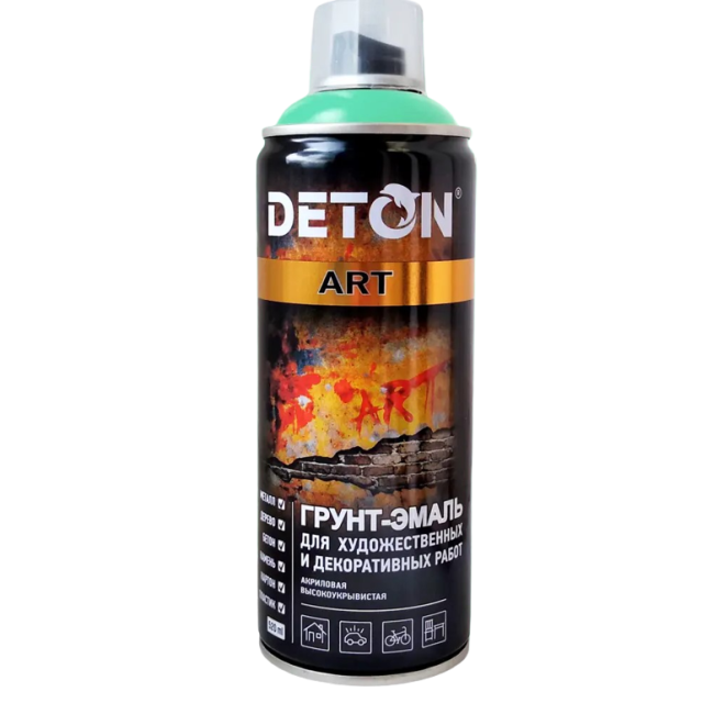 Deton DETON ART - Primer-enamel - Turquoise - Aerosol, 520 ml DTN-A70679 – buy online | carpaint.kz