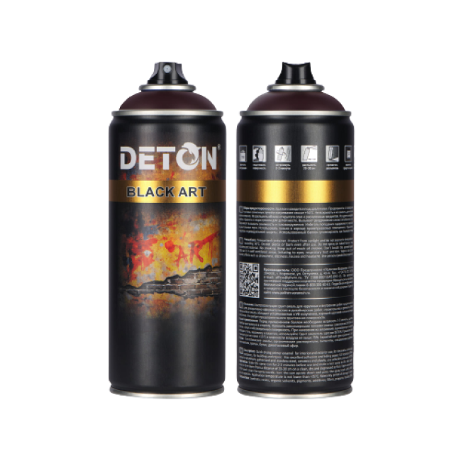Deton 用于艺术和装饰作品的底漆珐琅 DETON ART，切诺基红，气雾剂 520 毫升 DTN-A07685 图片 | carpaint.kz