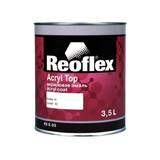 Reoflex MIX Акриловая эмаль 4+1 биндер, 3.5л RX E-03-4+1-3500 – купить | Reoflex | carpaint.kz