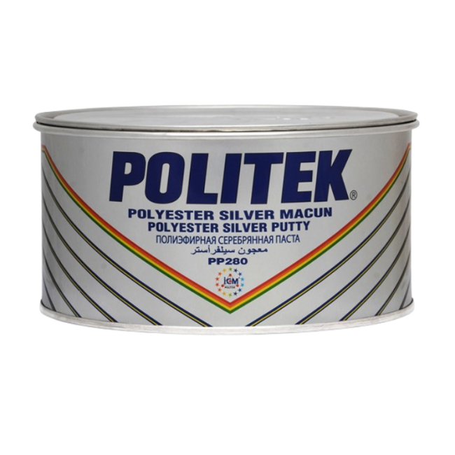Politek POLITEK Polyester silver paste 2000g. PP 280-2000 – buy online | carpaint.kz