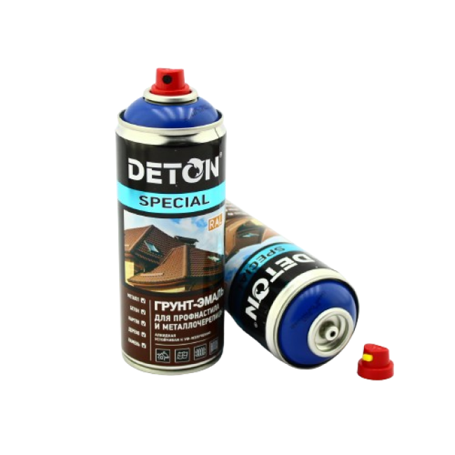 Deton RAL 5005 DETON SPECIAL - Primer-enamel for metal tiles - Signal blue - Aerosol, 520 ml DTN-A07295 – buy online | carpaint.kz
