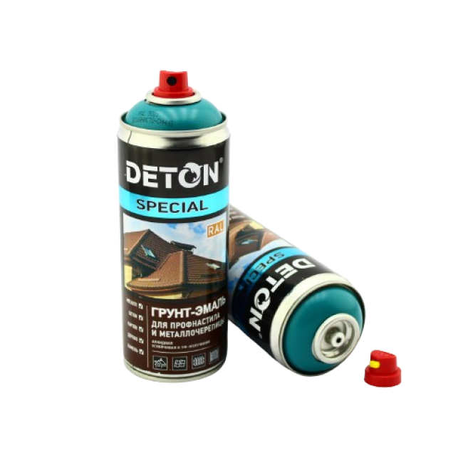 Deton RAL 5021 DETON SPECIAL - Primer-enamel for metal tiles - Watery blue - Aerosol, 520 ml DTN-A07362 – buy online | carpaint.kz