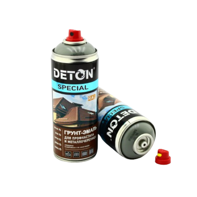 RAL 7005 DETON SPECIAL - Грунт-эмаль для металлочерепицы - Мышино-серый - Аэрозоль, 520 мл DTN-A07358 – купить | Deton | carpaint.kz