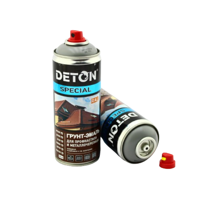 RAL 7037 DETON SPECIAL - Грунт-эмаль для металлочерепицы - Пыльно-серый - Аэрозоль, 520 мл DTN-A07321 – купить | Deton | carpaint.kz