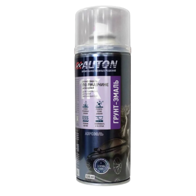 Auton 1K Auto enamel AUTON - Primer-enamel on rust, alkyd, White, 520 ml ATN-A46200 – buy online | carpaint.kz