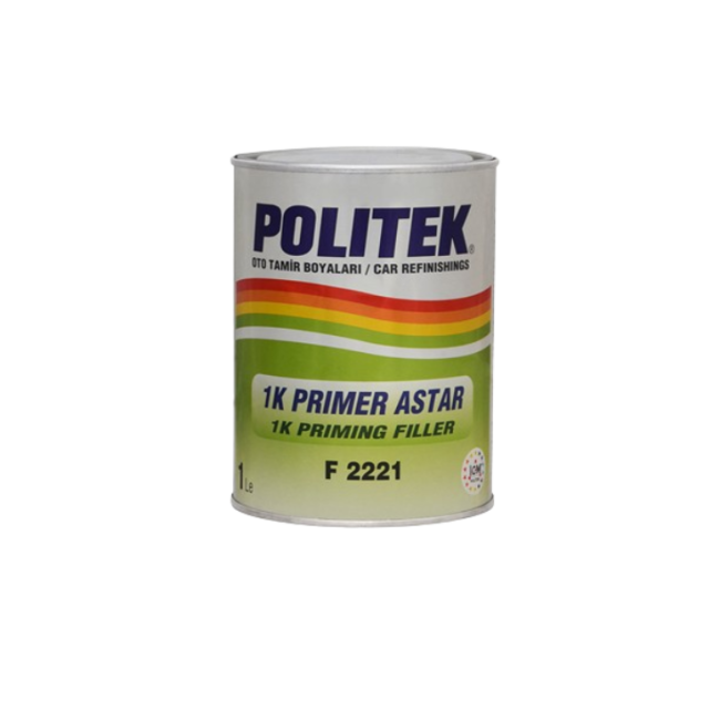 POLITEK 1K Primer Сұр ПРАЙМЕР ФИЛЛЕР 1л. F2221-G – сатып алу | Politek | carpaint.kz