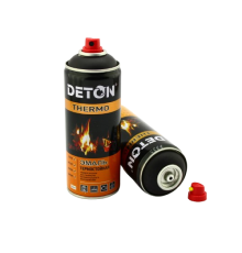 DETON THERMO - Heat-resistant enamel - Black - Aerosol, 520 ml