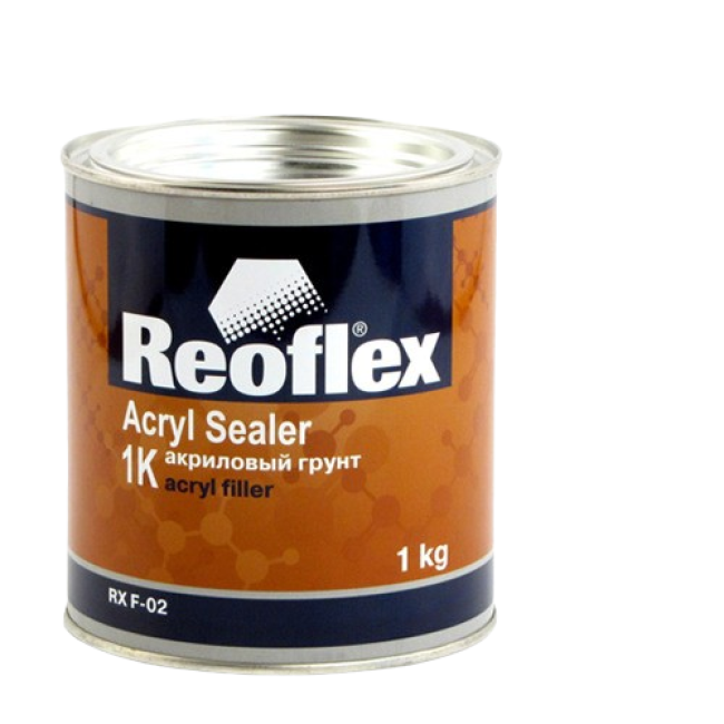 Reoflex 1K Primer Акрил, Ақ, 1 кг RX F-02-1000-W – сатып алу | Reoflex | carpaint.kz