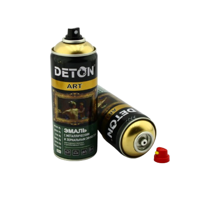 Deton DETON ART - 金属珐琅 - 金铬 - 气雾剂，520 毫升 DTN-A70690 图片 | carpaint.kz
