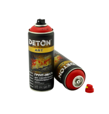 Primer-enamel for artistic and decorative works DETON ART, Madrid red, aerosol 520 ml