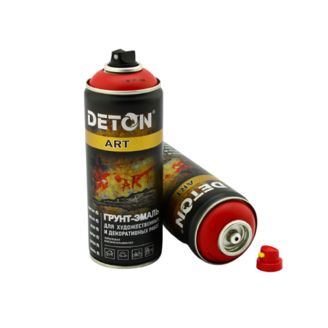 Deton 用于艺术和装饰作品的底漆珐琅 DETON ART，马德里红，气雾剂 520 毫升 DTN-A07695 图片 | carpaint.kz