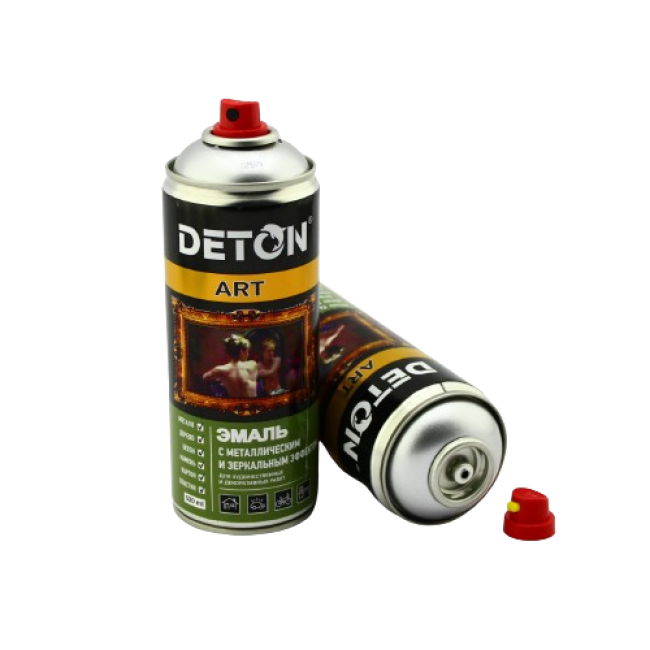 Deton DETON ART - Metallic enamel - Silver - Aerosol, 520 ml DTN-A70820 – buy online | carpaint.kz