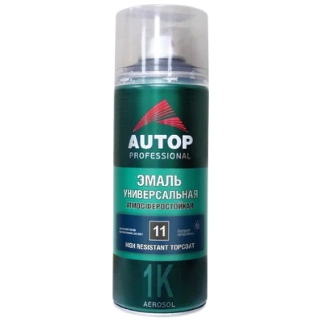 AUTOP №11 - Алкидті эмаль - Ақ күңгірт - Аэрозоль, 520 мл ATP-A07334 – сатып алу | Autop | carpaint.kz