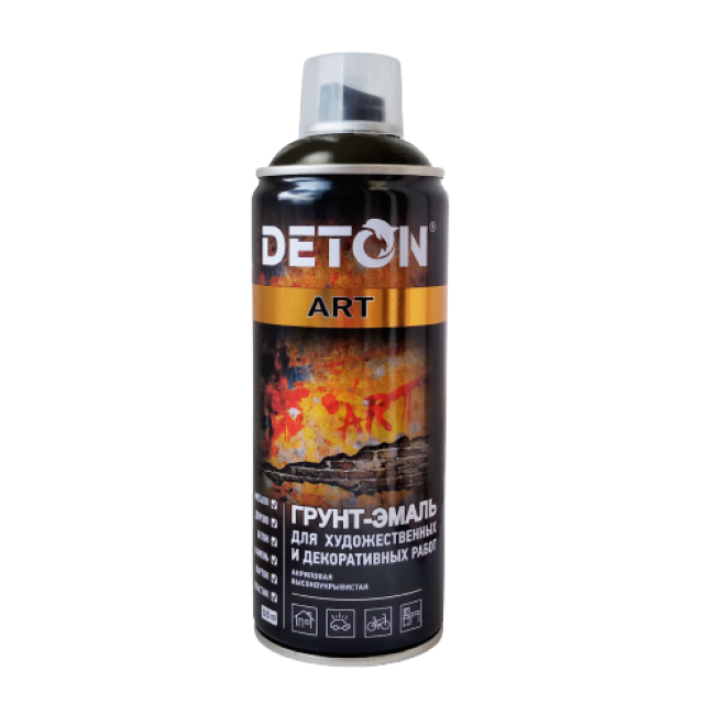 Deton DETON ART - Primer-enamel - Black glossy - Aerosol, 520 ml DTN-A70688 – buy online | carpaint.kz