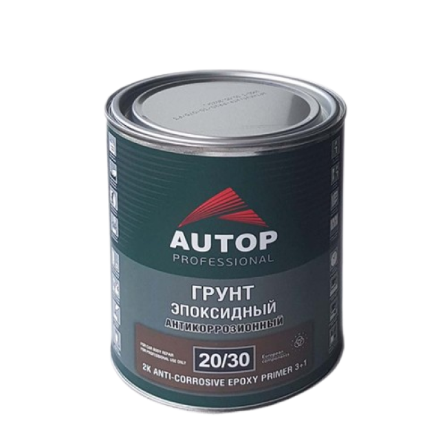 Autop AUTOP 20/30 - 2K Epoxy anti-corrosion primer 3+1 - Light gray - Can, 0.75l ATP-PR20/30-075/P3 – buy online | carpaint.kz