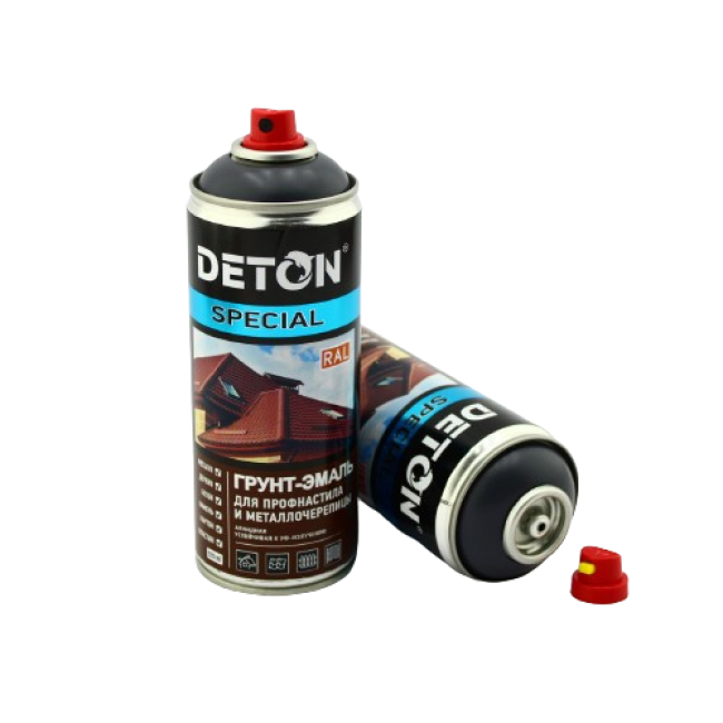 RAL 7016 DETON SPECIAL - Грунт-эмаль для металлочерепицы - Антрацитово-серый - Аэрозоль, 520 мл DTN-A07522 – купить | Deton | carpaint.kz
